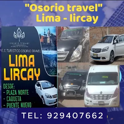 Unidad de Osorio Travel SAC lista para el traslado entre Huancavelica y Lircay
